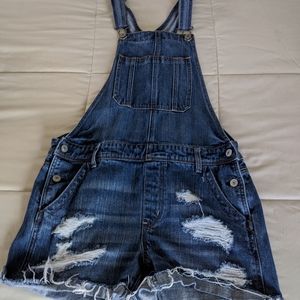 American eagle tomgirl overalls